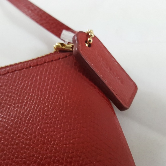 Coach Red Leather Wristlet - Picture 4 of 6
